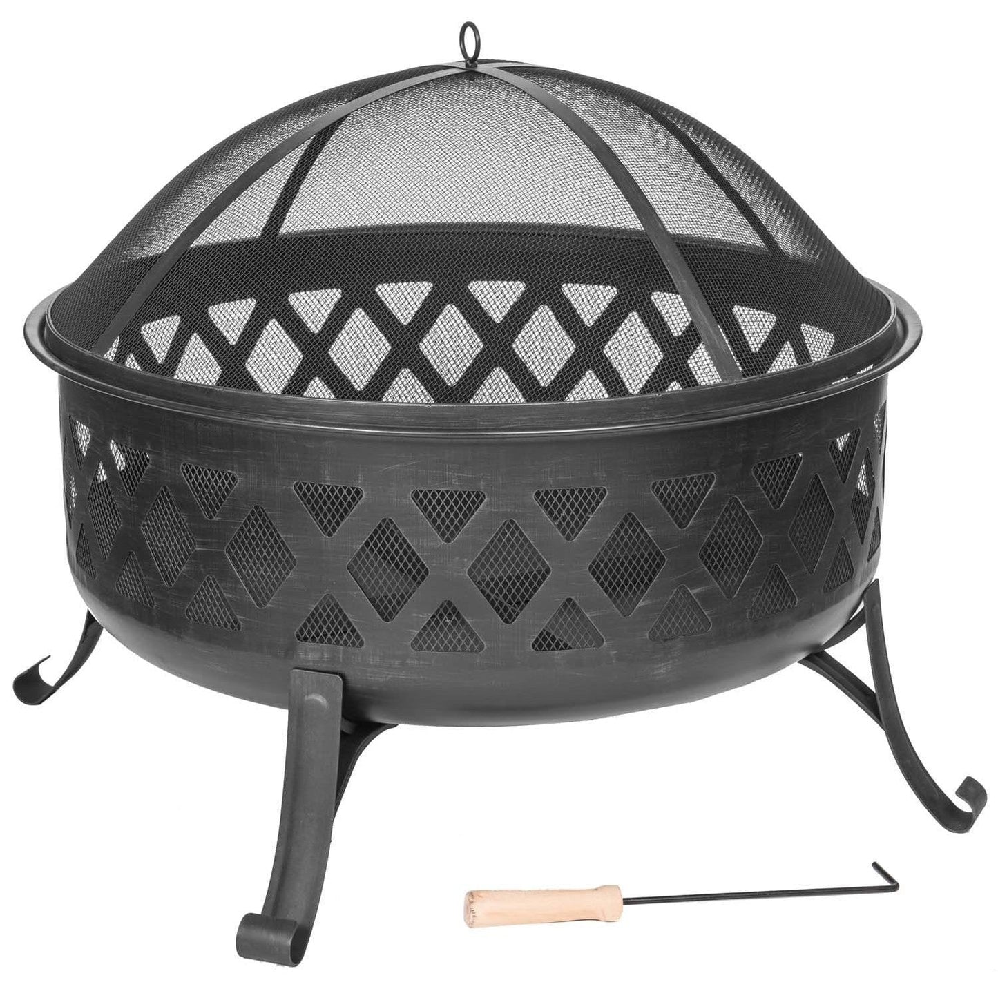 Dagan Industries 30" Diamond Style Wood Burning Fire Pit