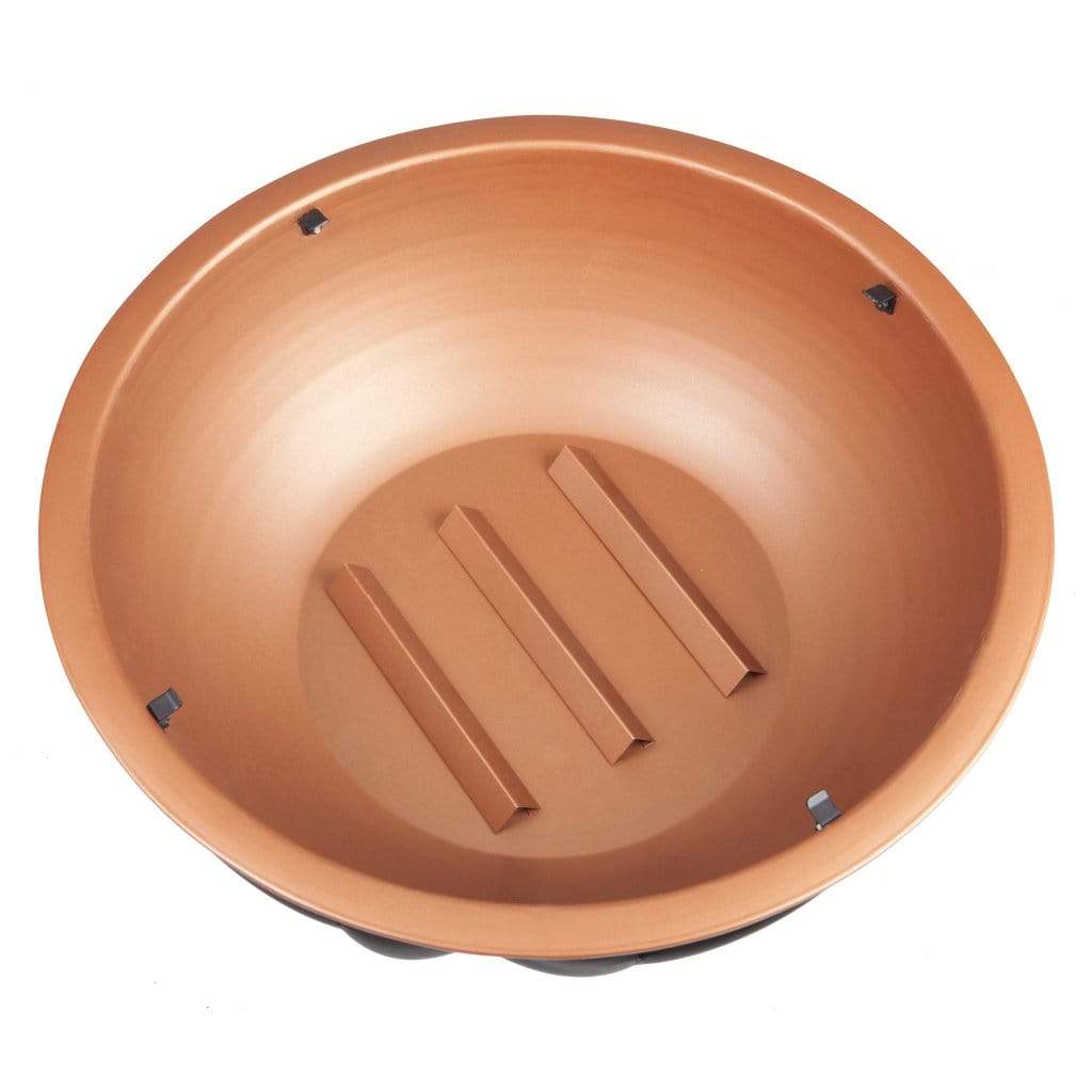 Fire Sense 26" Barzelonia Round Copper-Look Wood Burning Fire Pit