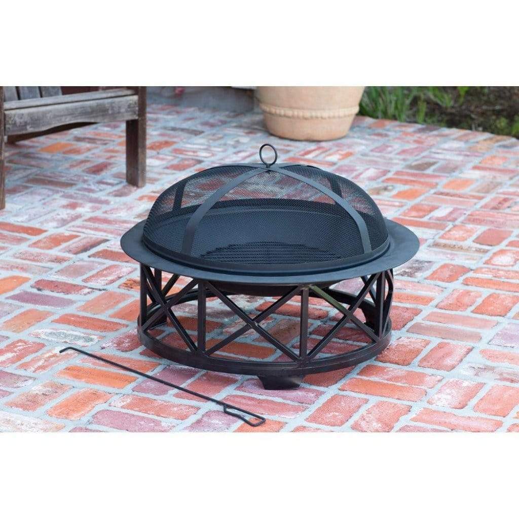 Fire Sense 30" Portsmouth Wood Burning Fire Pit