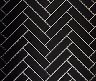 Majestic Black Onyx Herringbone Molded Brick Panels for Ashland and Castlewood 50" Wood Burning Fireplace