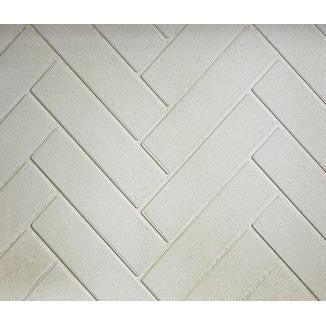 Majestic Natural Gray Herringbone Brick Refractory Extension for Ashland Wood Burning Fireplace