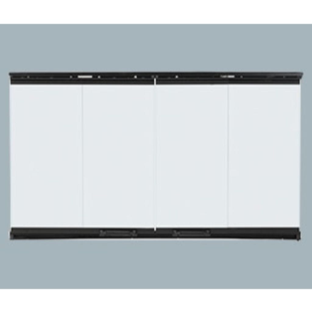 Majestic Original Bi-Fold Glass Doors With Black Trim for Biltmore 36" Wood Burning Fireplace