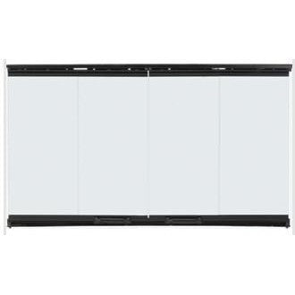 Majestic Original Bi-Fold Glass Doors With Black Trim for Biltmore 36" Wood Burning Fireplace