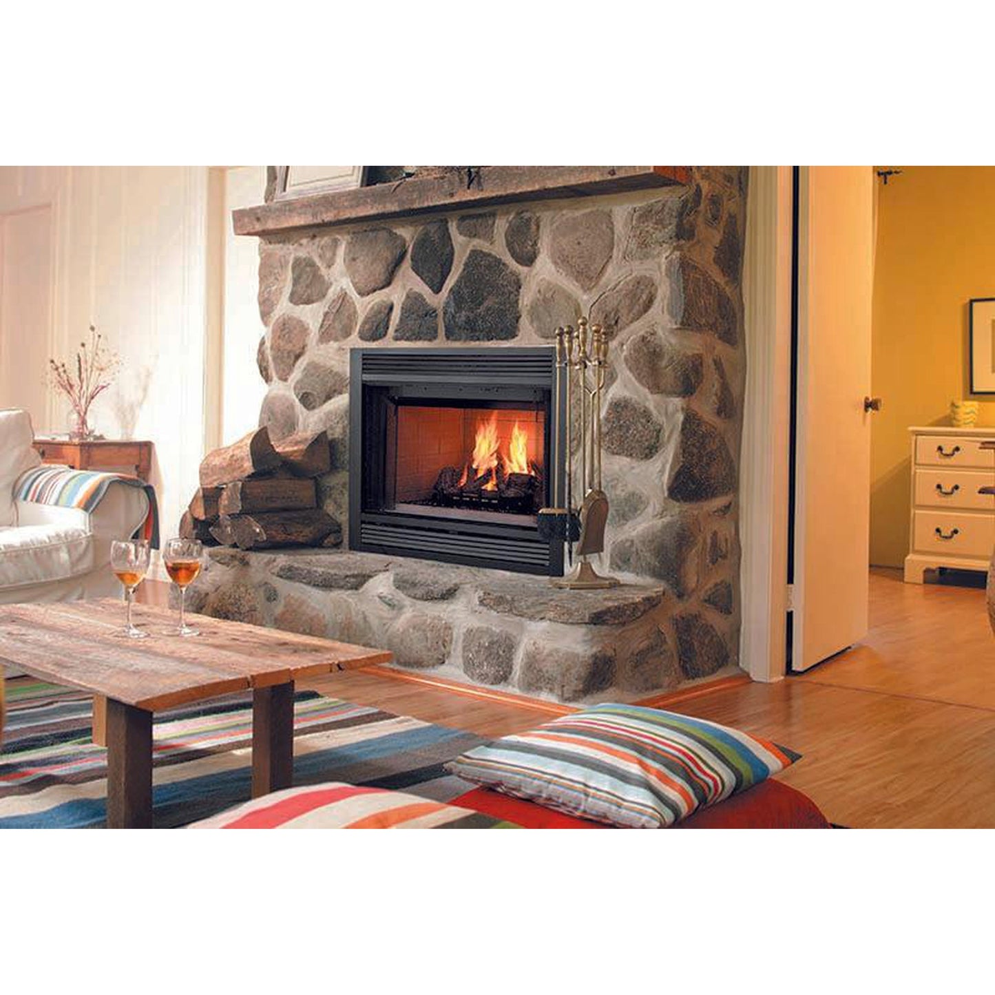 Majestic Sovereign 36" Heat Circulating Traditional Wood Burning Fireplace