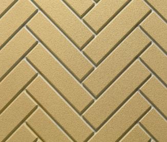 Majestic Yellow Herringbone Molded Brick Panels for Ashland 42" Wood Burning Fireplace