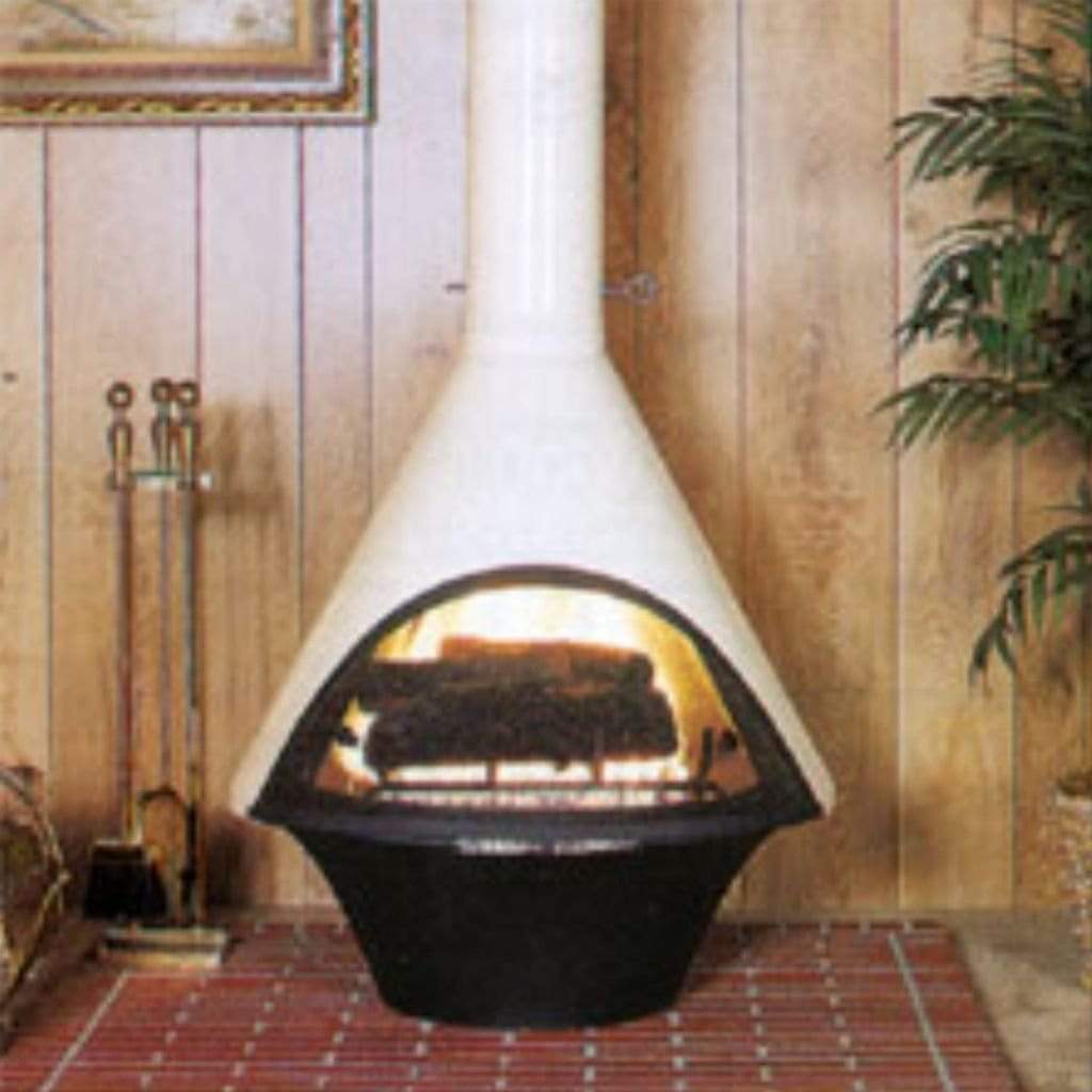 Malm Lancer 30" Matte Black Freestanding Wood Burning Fireplace