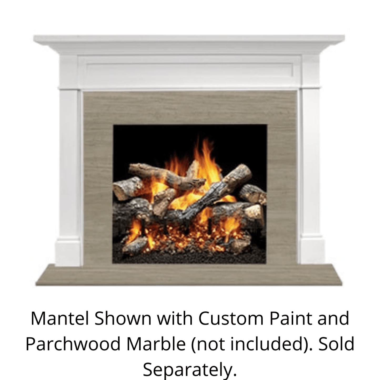 Monessen Signature Series Roxborough A 44" Primed MDF Flush Wood Mantel