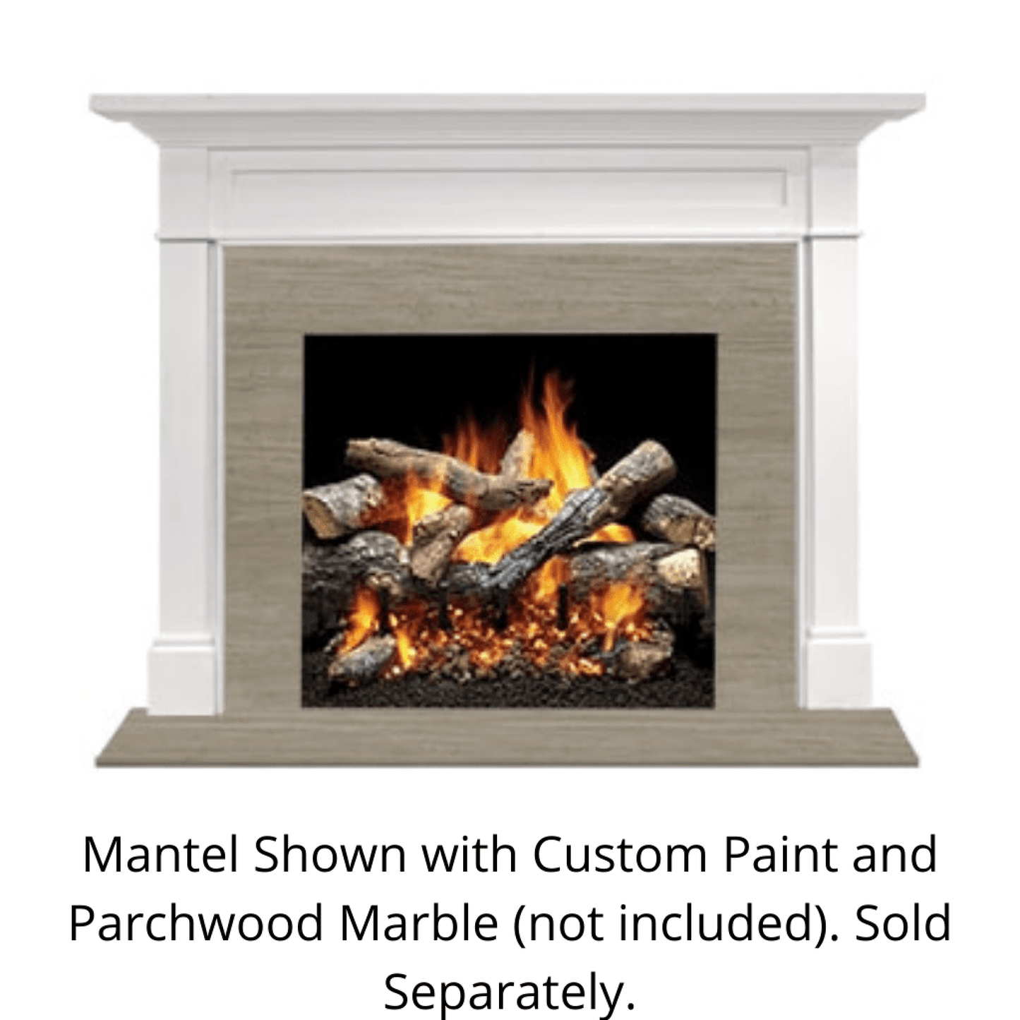 Monessen Signature Series Roxborough C 53" Maple Unfinished Flush Wood Mantel