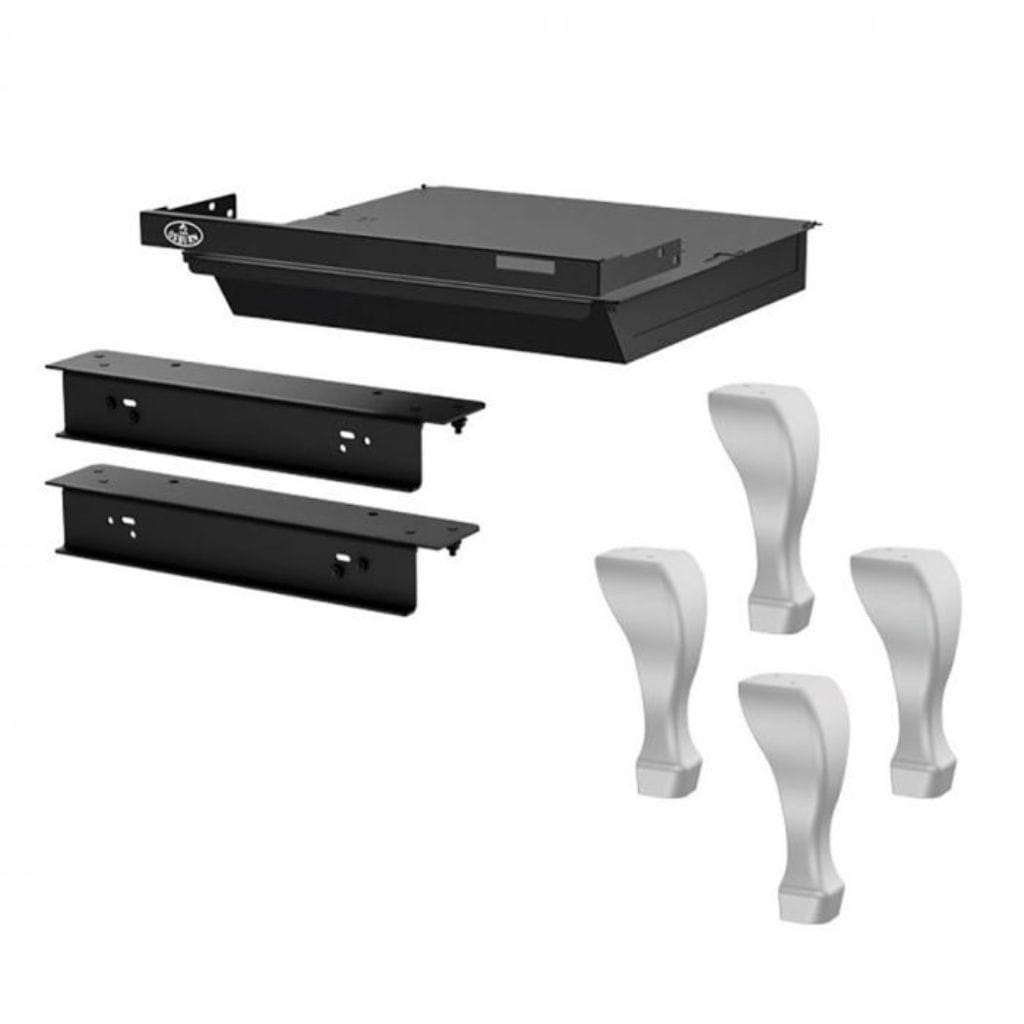 Osburn Brushed Nickel Cast Iron Traditional Legs With Ash Drawer for 3300 Wood Stove