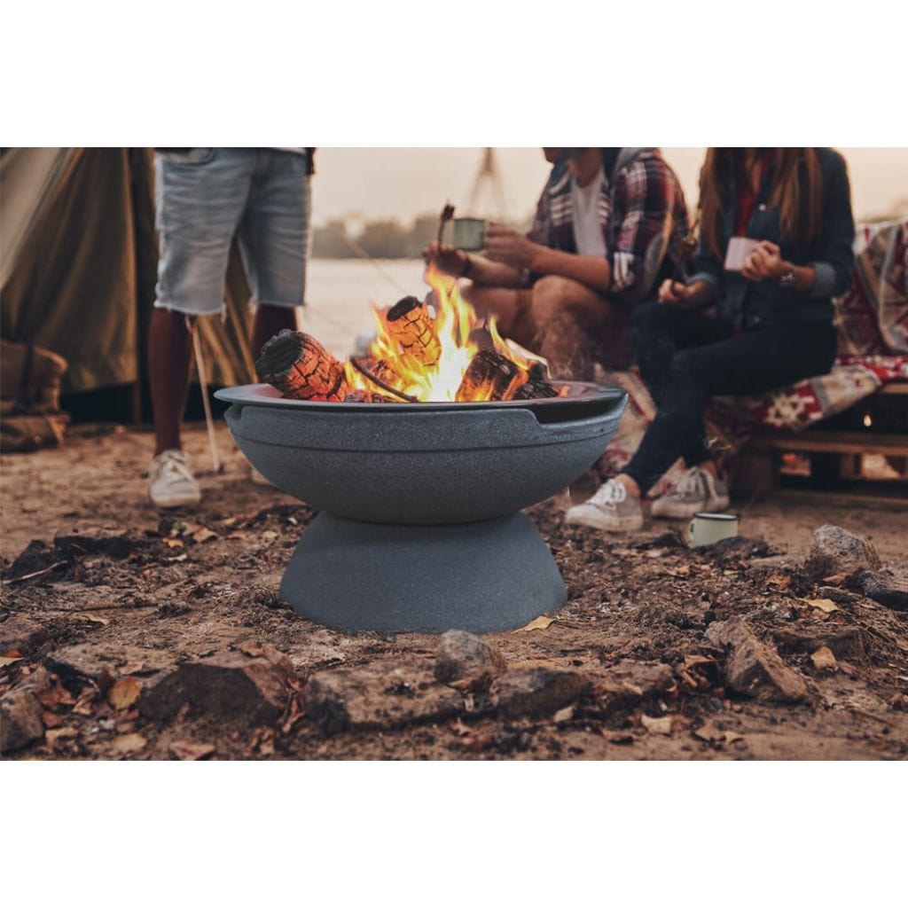 Prism Hardscapes 21" Falo Round Concrete Wood Burning Fire Pit Bowl