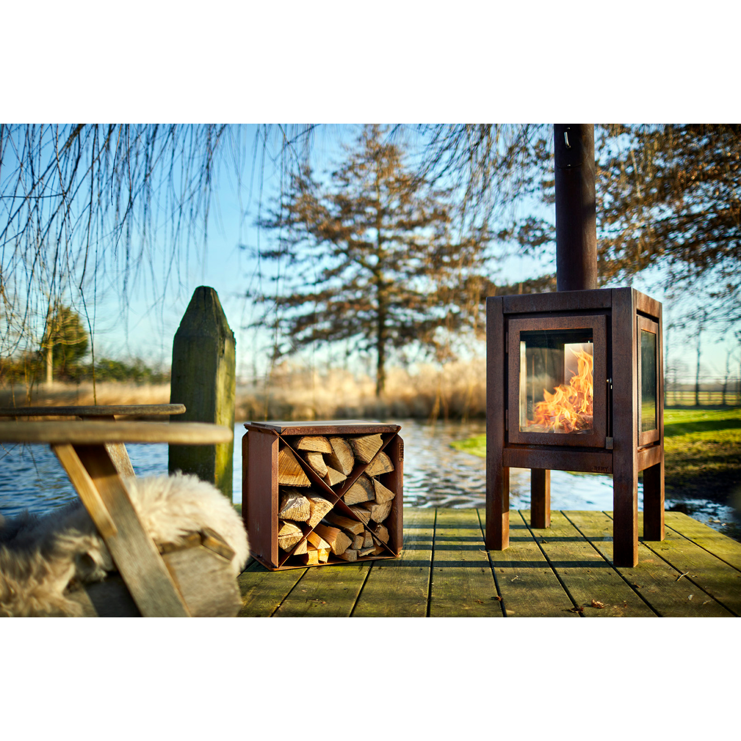 RB73 Iroko Wooden Seat