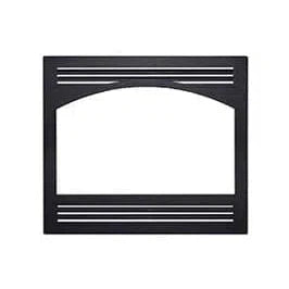 Superior Black Louvered Facade With Arched Opening for WCT4920 Wood Burning Fireplace