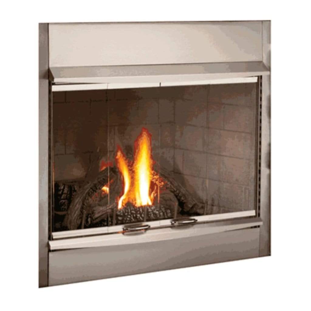 Superior 42" Stainless Steel Hood With 4" Brow for WRE3042 Wood Burning Fireplace