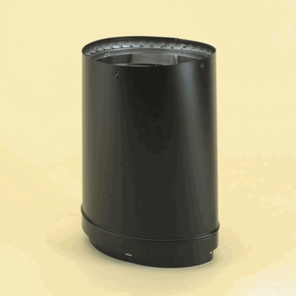 Vermont Castings 6" Duravent DVL Double Wall Oval-to-Round Adapter For Defiant Stove