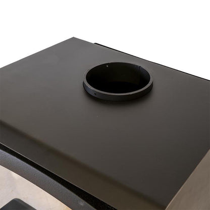 Buck Stove Model 21 Non-Catalytic and Blower Assembly Standard Wood Burning Stove With Pewter Door Finish