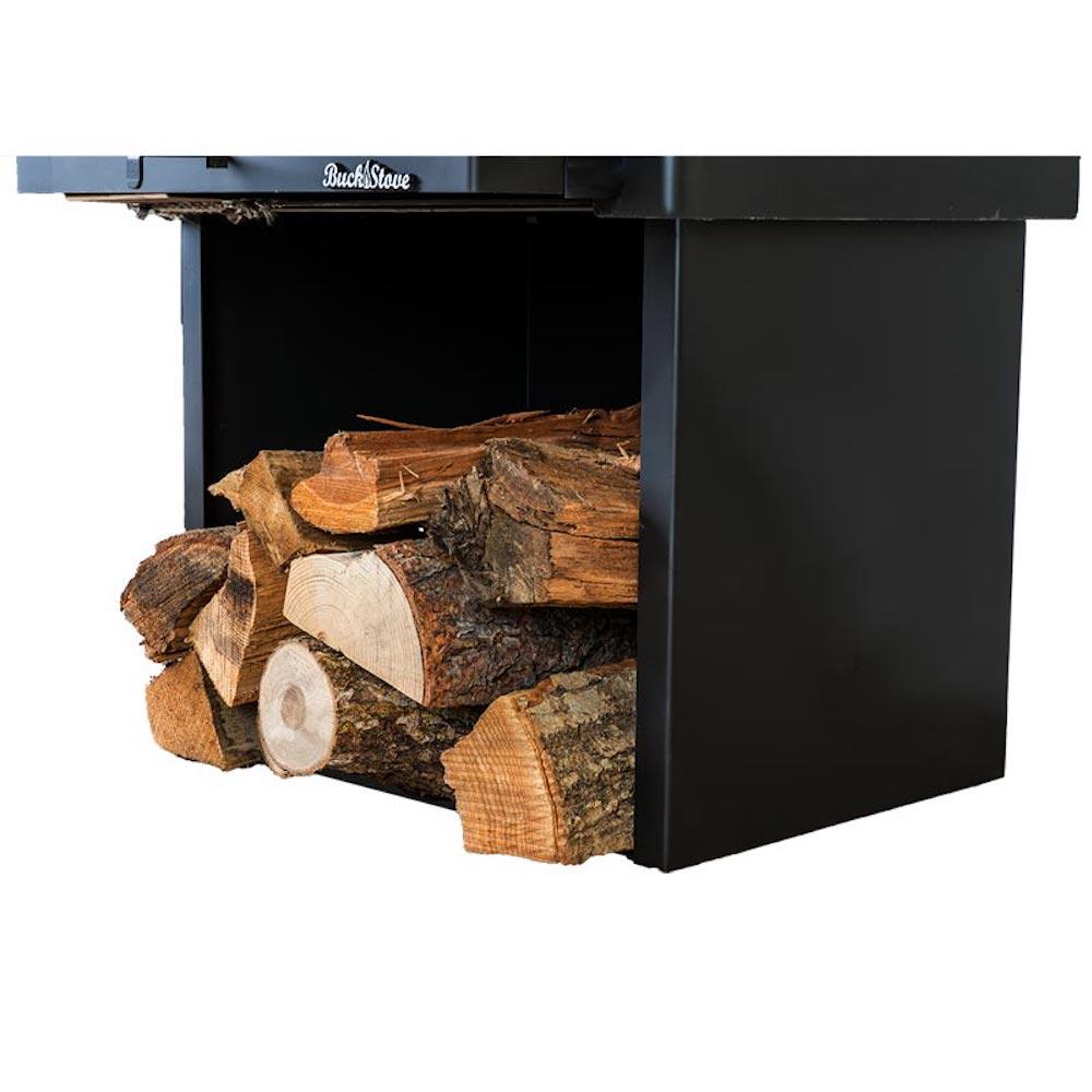 Buck Stove Model 21 Non-Catalytic and Blower Assembly Standard Wood Burning Stove With Pewter Door Finish