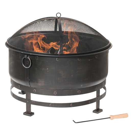 Dagan Industries 29" Cauldron Style Wood Burning Fire Pit