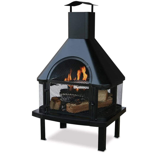 Endless Summer 25" Black Outdoor Wood Burning Fire Pit