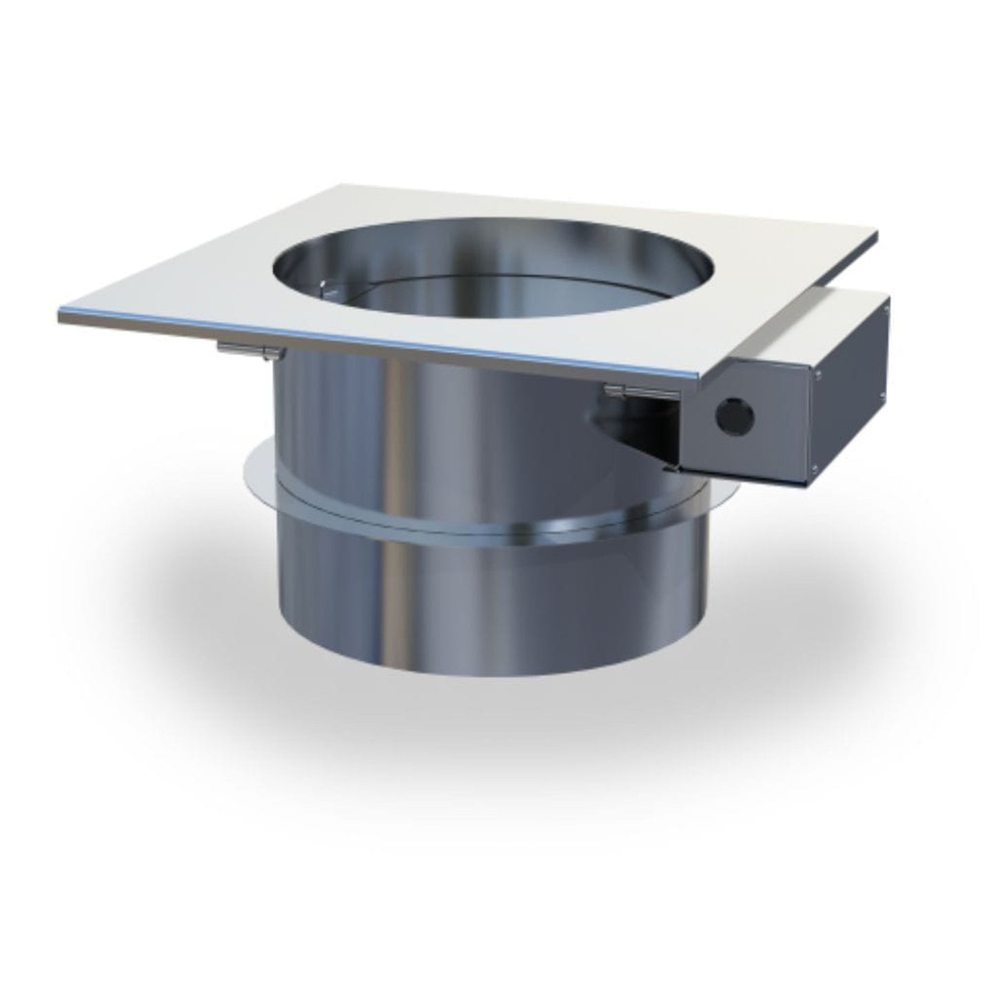 Enervex 10" 24VAC Stainless Steel Mechanical Fireplace Damper for RS 9" & 12" Chimney Fan