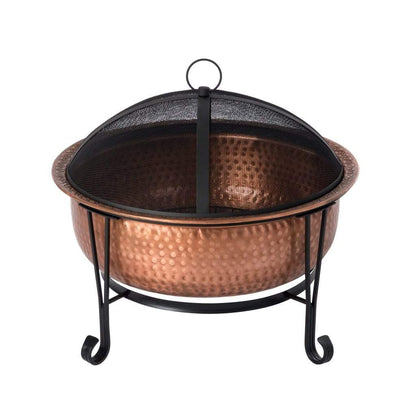 Fire Sense 26.5" Palermo Copper Round Wood Burning Fire Pit