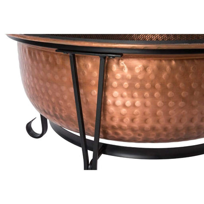 Fire Sense 26.5" Palermo Copper Round Wood Burning Fire Pit