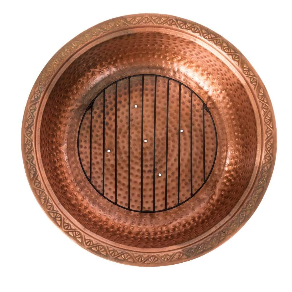 Fire Sense 26.5" Palermo Copper Round Wood Burning Fire Pit