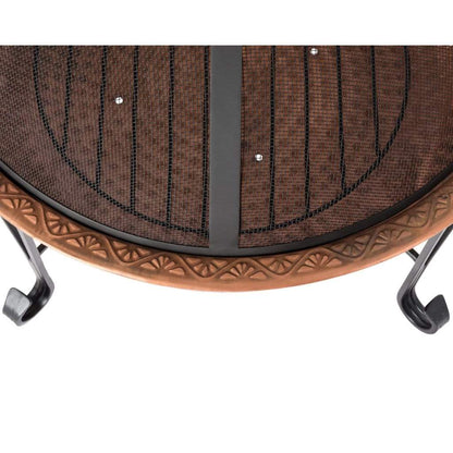 Fire Sense 26.5" Palermo Copper Round Wood Burning Fire Pit