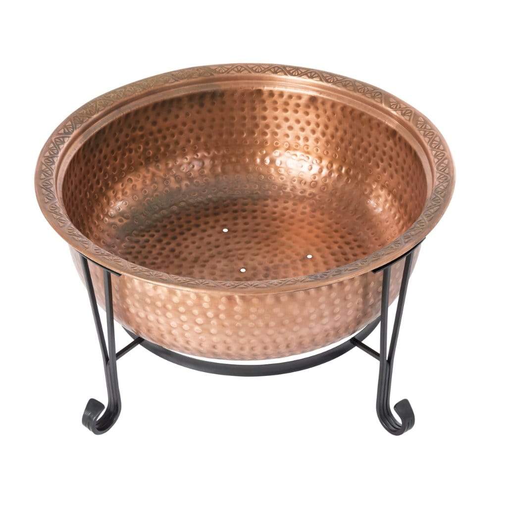 Fire Sense 26.5" Palermo Copper Round Wood Burning Fire Pit