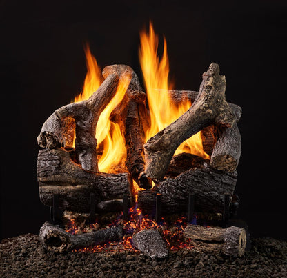 Majestic Grand Oak 30" 12-Piece 3-Tier Vented Gas Log Set