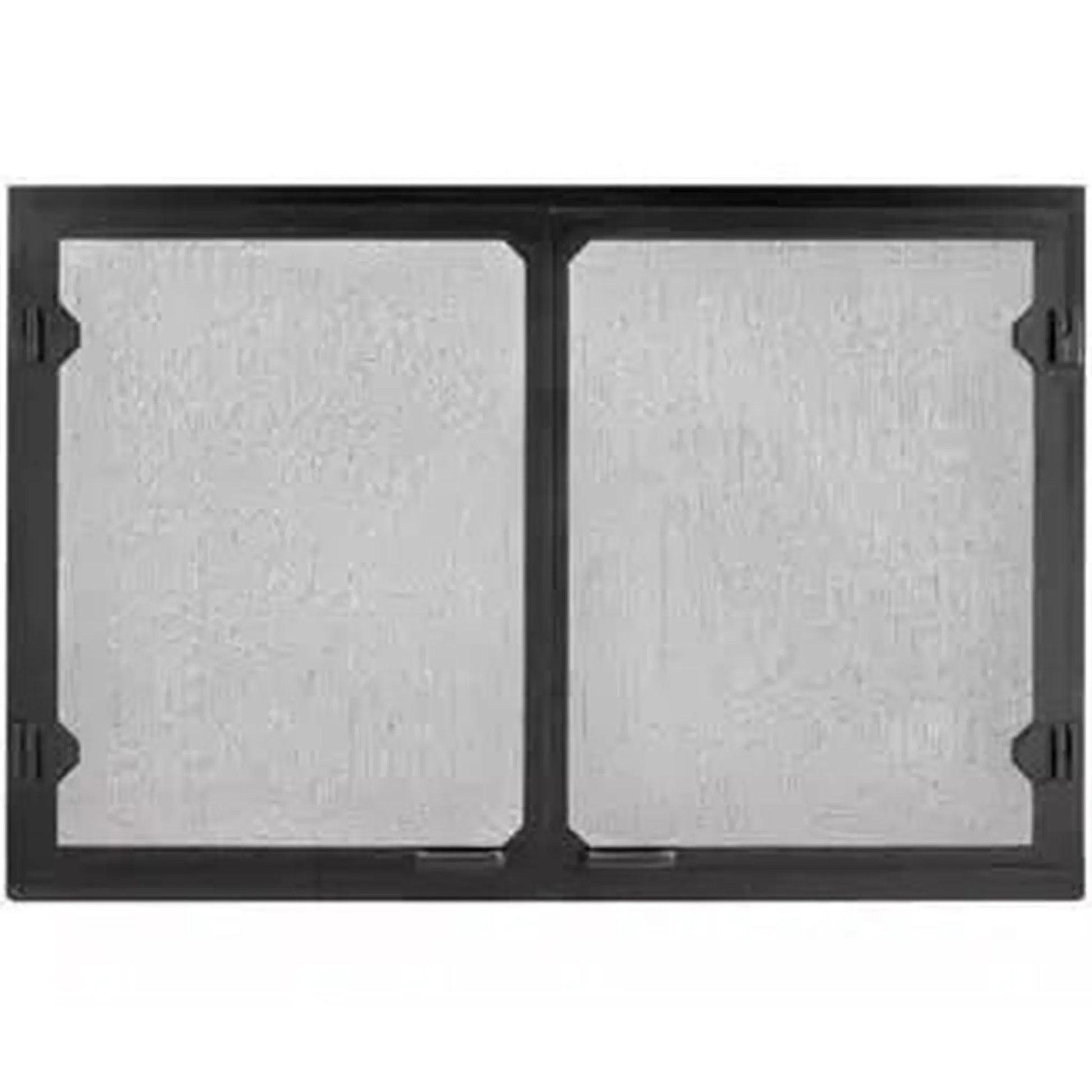 Heatilator Grand Vista 80 Black Cabinet-Style Mesh Doors for Icon 80 42" Wood Burning Fireplace