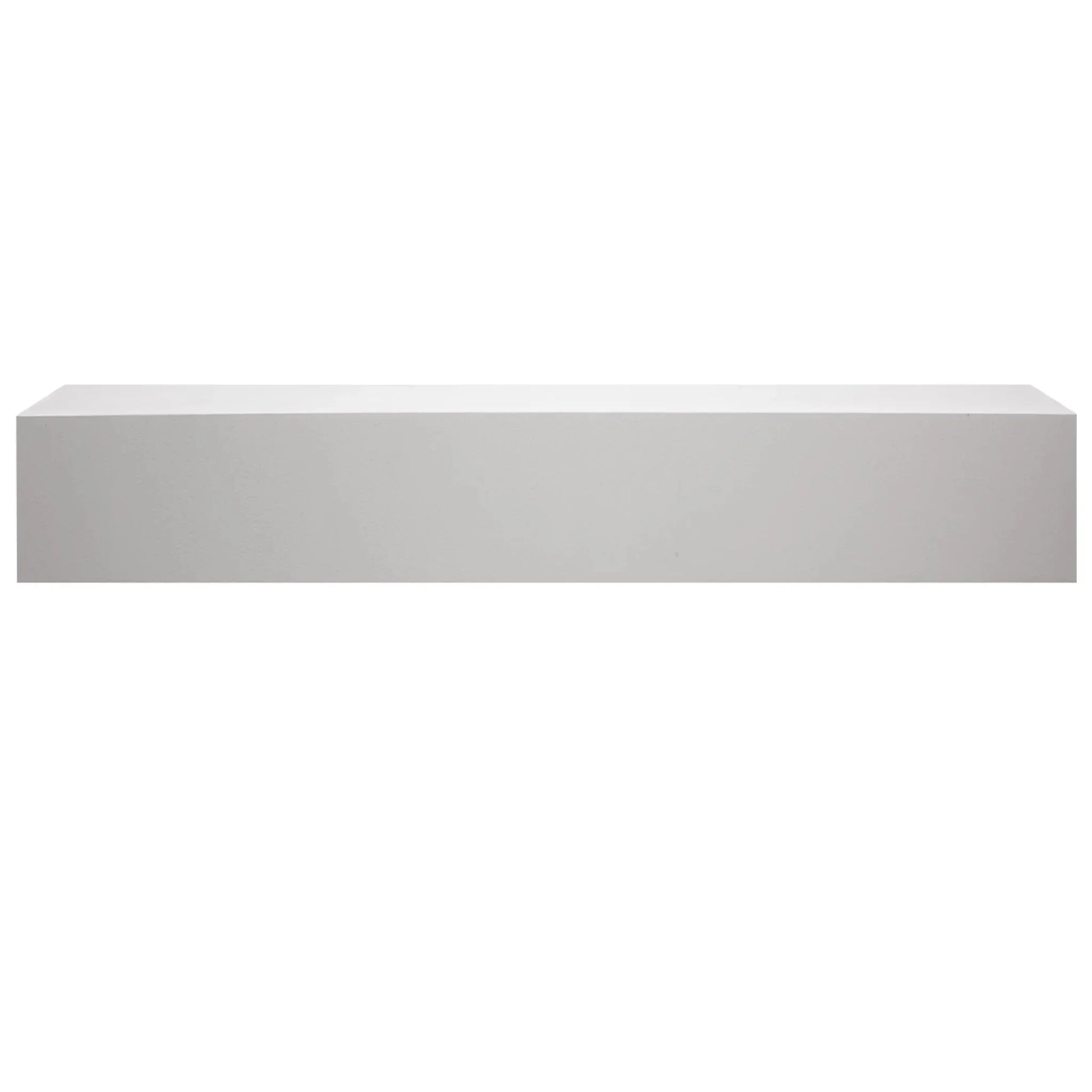 Majestic Design Series Ozark 48" Primed MDF Transitional Style Wood Mantel Shelf With Custom Ebony Stain Color