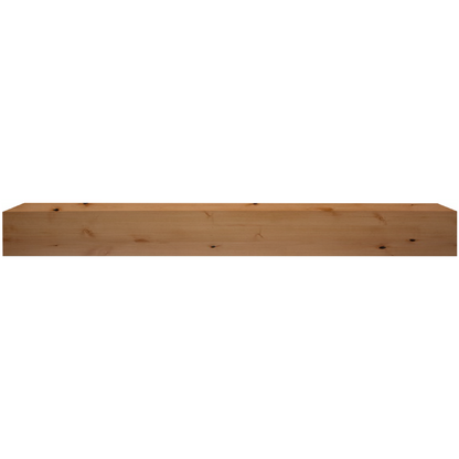 Majestic Design Series Ozark 59" Unfinished Distressed Knotty Alder Transitional Style Wood Mantel Shelf With Custom New Gray Stain Color