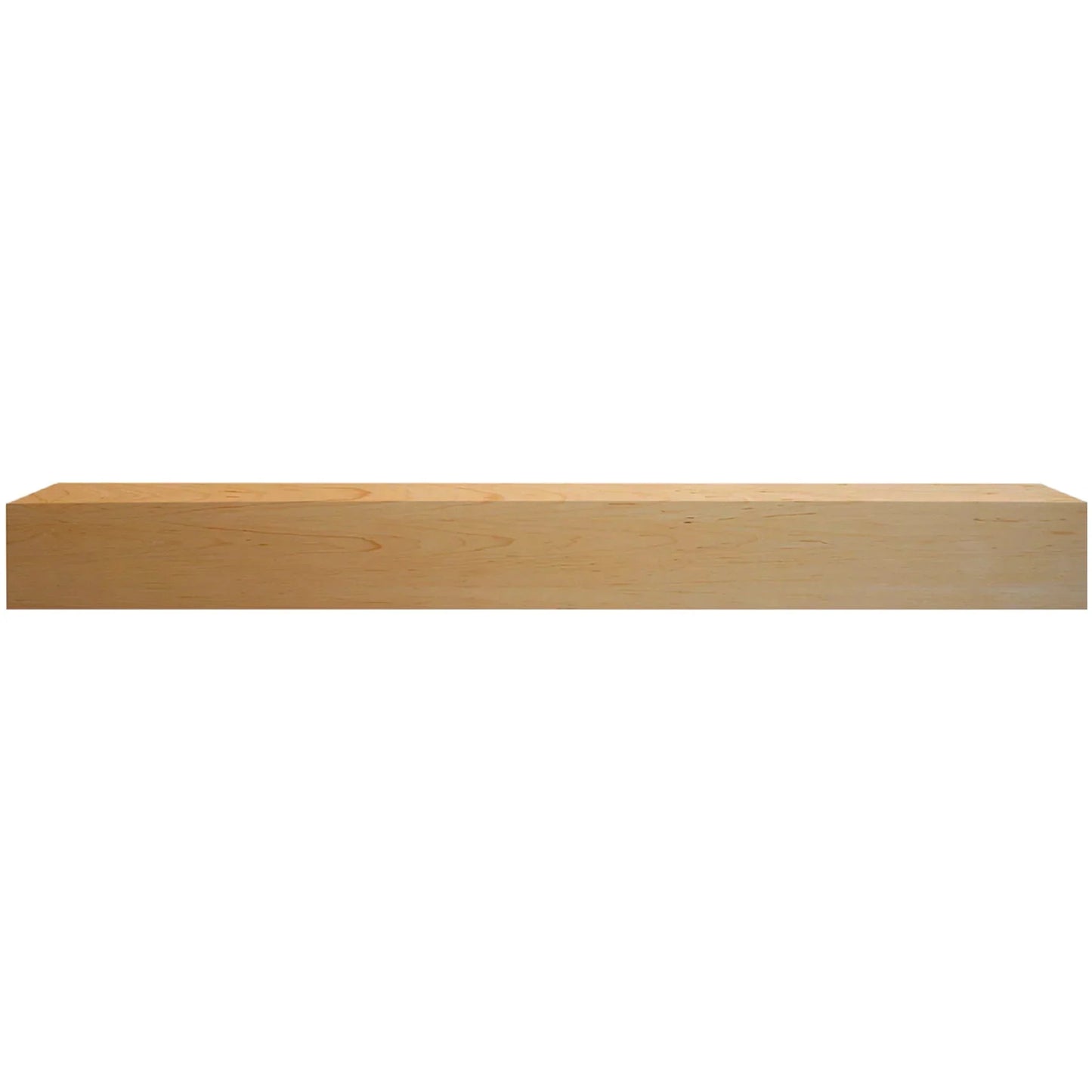 Majestic Design Series Ozark 59" Unfinished Maple Transitional Style Wood Mantel Shelf With Custom New Gray Stain Color