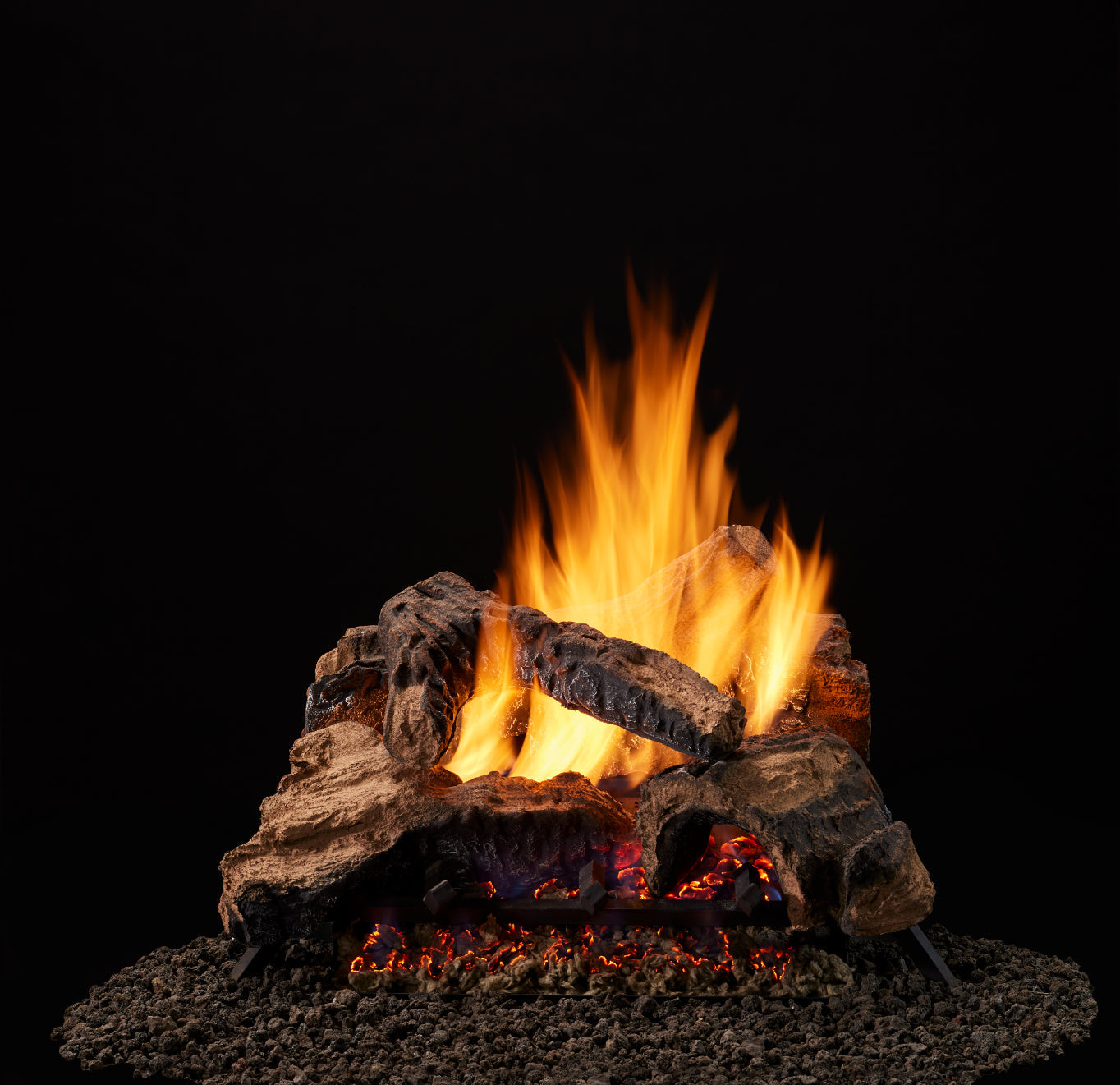 Majestic Duzy 2 30" 4-Piece Fiber Ceramic Vented Gas Log Set