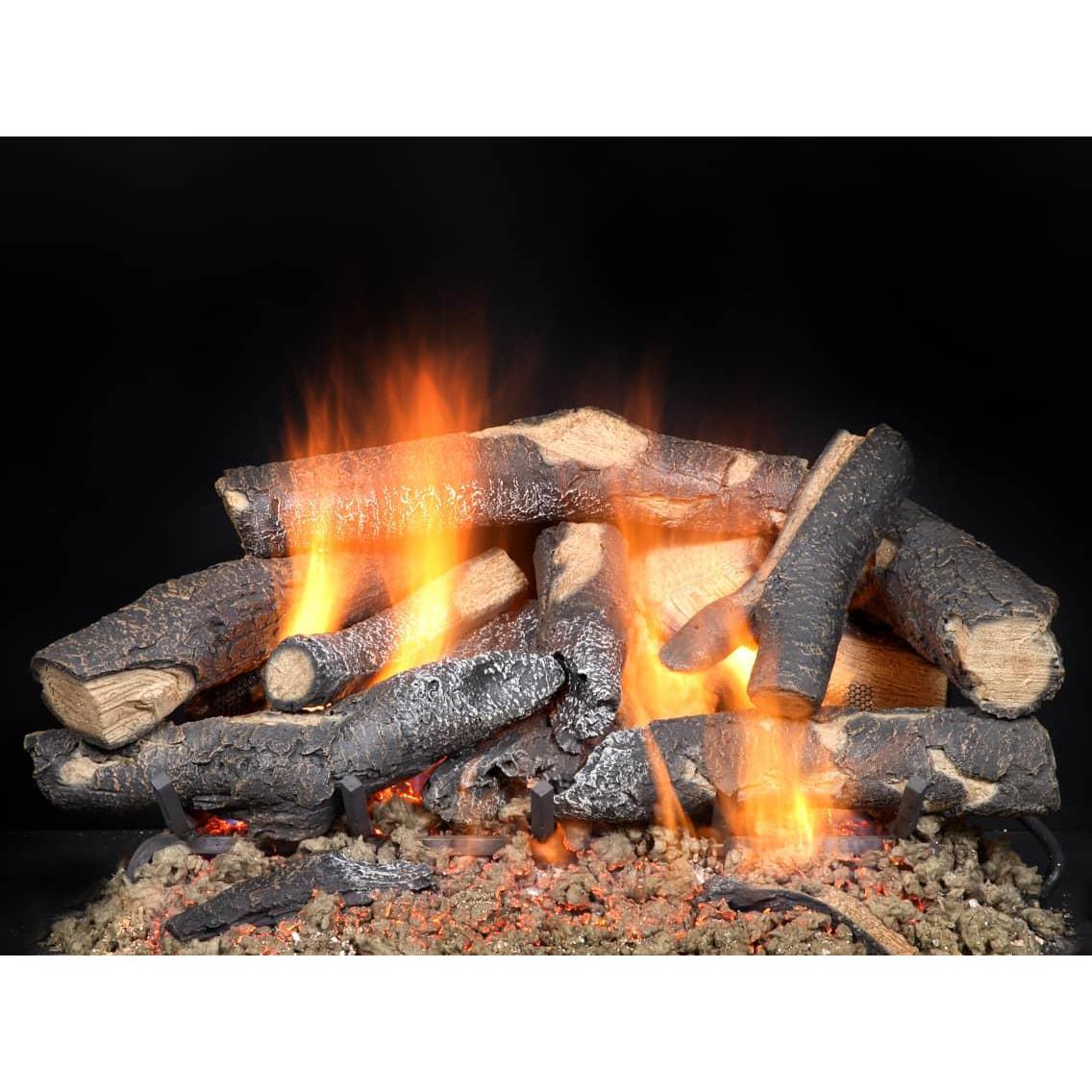 Majestic Fireside Supreme Oak 30" 12-Piece Refractory Cement Vented Gas Log Set