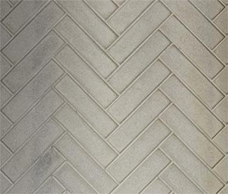 Majestic Natural Gray Herringbone Molded Brick Panels for Ashland and Castlewood 50" Wood Burning Fireplace