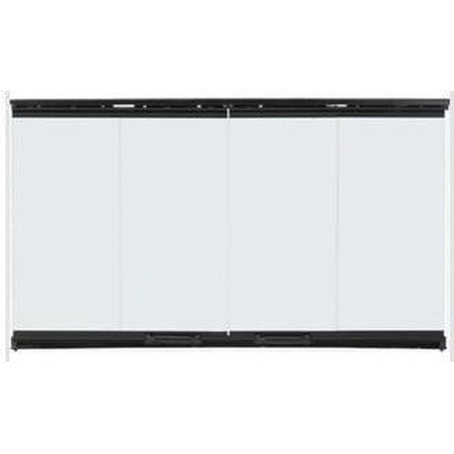 Majestic Original Bi-Fold Glass Doors With Black Trim for Biltmore 50" Wood Burning Fireplace