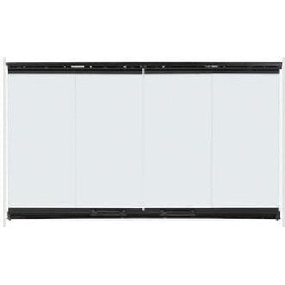 Majestic Original Bi-Fold Glass Doors With Black Trim for Biltmore 50" Wood Burning Fireplace
