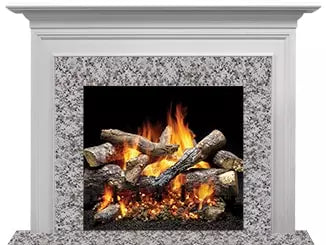 Majestic Select Series Richland B 48" Primed MDF Transitional Style Flush Wood Fireplace Mantel With Custom New Gray Stain Color