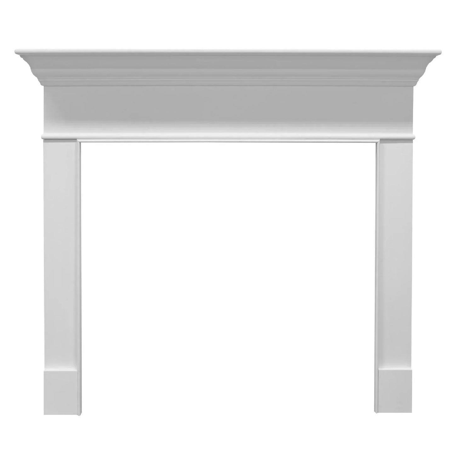 Majestic Select Series Wescott B 48" Primed MDF Transitional Style Flush Wood Fireplace Mantel With Custom New Gray Stain Color