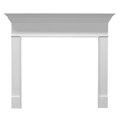 Majestic Select Series Wescott C 53" Primed MDF Transitional Style Flush Wood Fireplace Mantel With Custom New Gray Stain Color