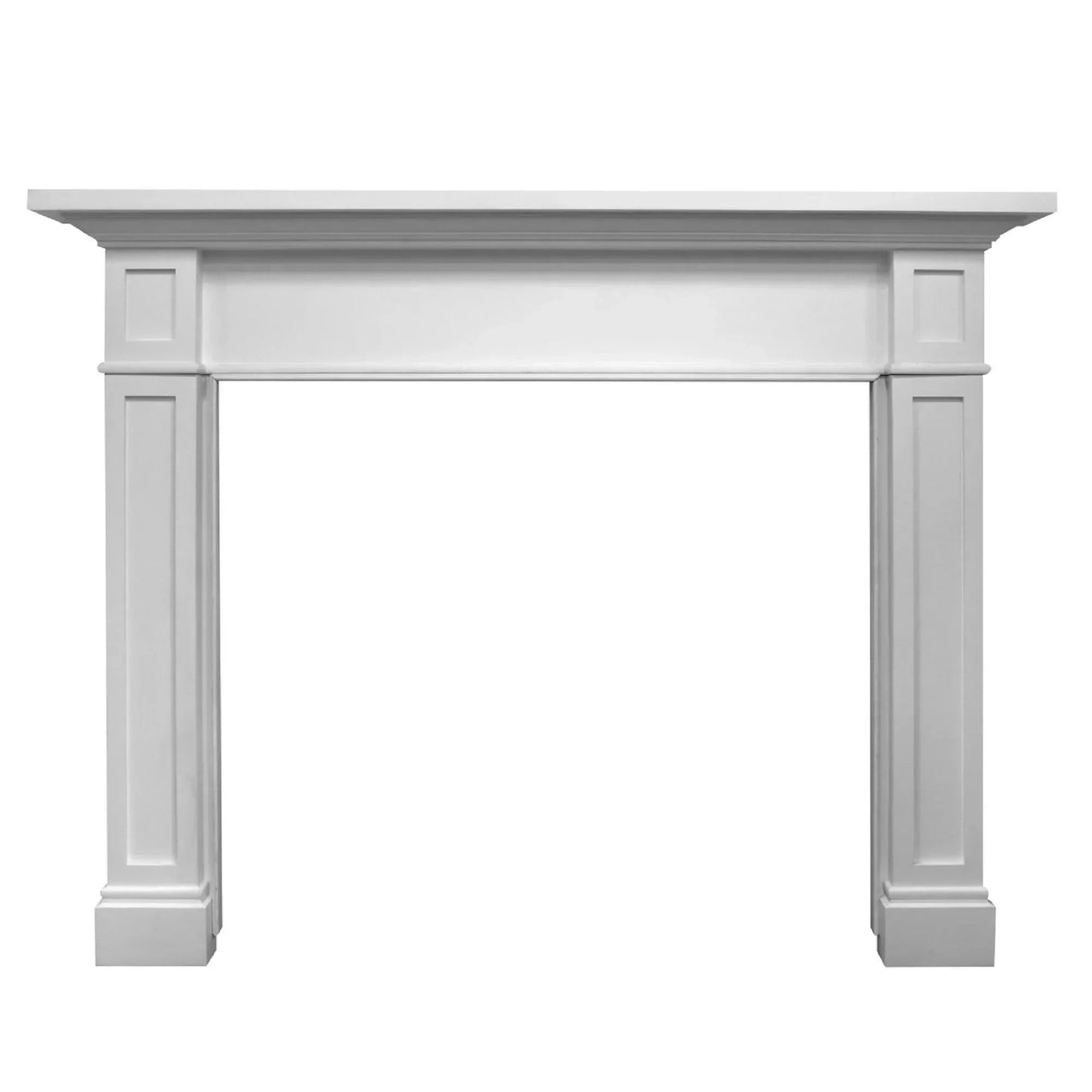 Majestic Signature Series Acadia C 53" Primed MDF Traditional Style Flush Wood Fireplace Mantel With Custom New Gray Stain Color