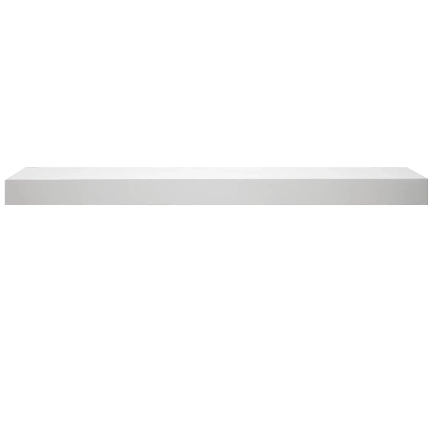 Majestic Signature Series Fillmore 59" Primed MDF Transitional Style Wood Mantel Shelf With Custom New Gray Stain Color
