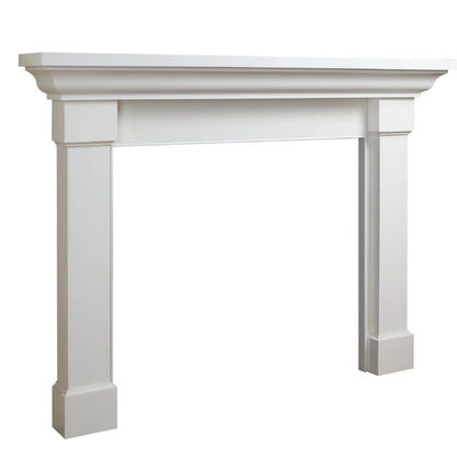 Majestic Signature Series Kenwood B 48" Primed MDF Transitional Style Flush Wood Fireplace Mantel With Custom New Gray Stain Color