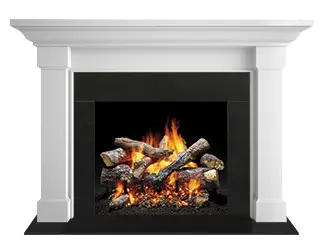 Majestic Signature Series Kenwood C 53" Unfinished Maple Transitional Style Flush Wood Fireplace Mantel With Custom New Gray Stain Color
