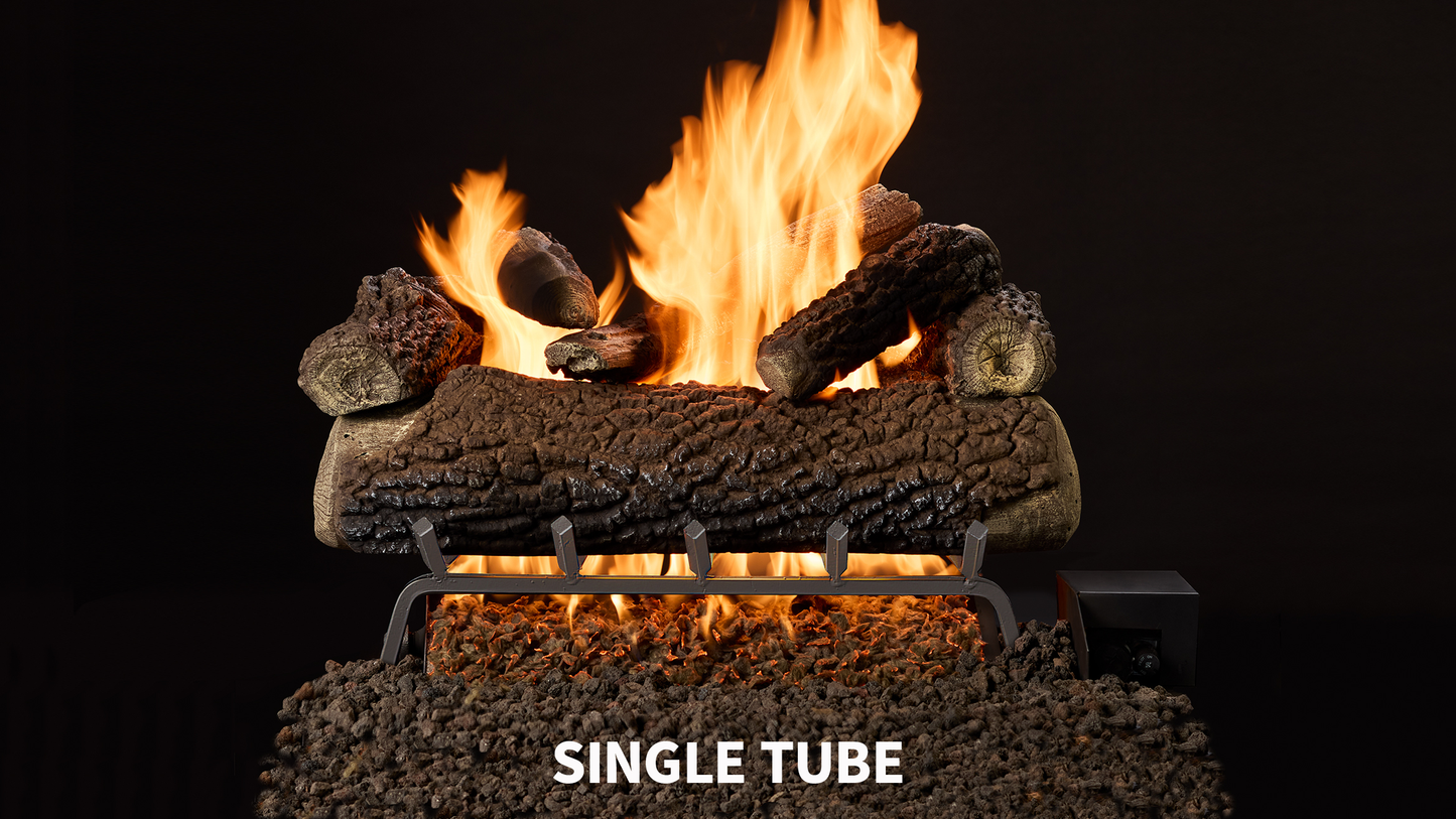 Majestic Timberland and Smoldering Oak 24" 10-Piece Vented Gas Log Set