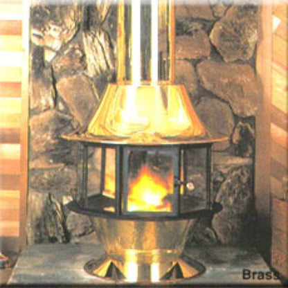 Malm Spin-A-Fire 32" Slate Gray Freestanding Wood Burning Fireplace With Matching Base