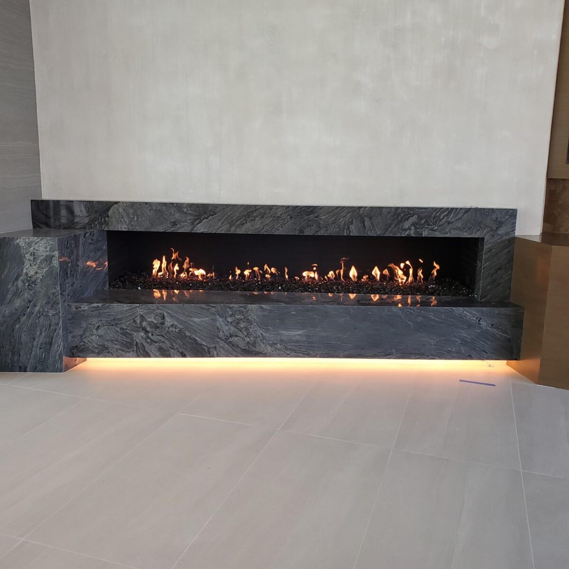 Mason-Lite 120" Linear Gas Fireplace - Dual 12" B-Vent