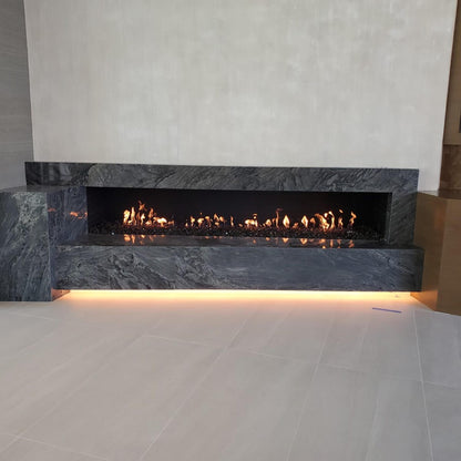 Mason-Lite 120" Linear Gas Fireplace - Dual 12" B-Vent