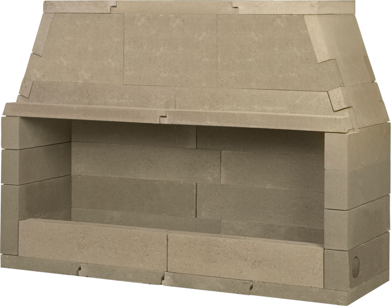 Mason-Lite 36" Linear Vent Free Gas Fireplace With Burner Through